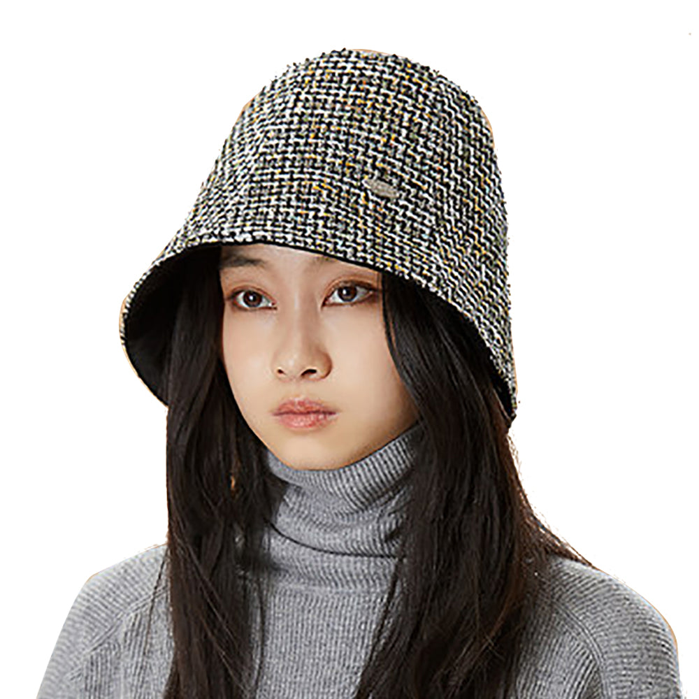 US Stock Women's Tweed Bucket Hat UPF 50+