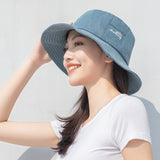 Women's Deformable Brim UV Protection  Fisherman Bucket Hat UPF 50+