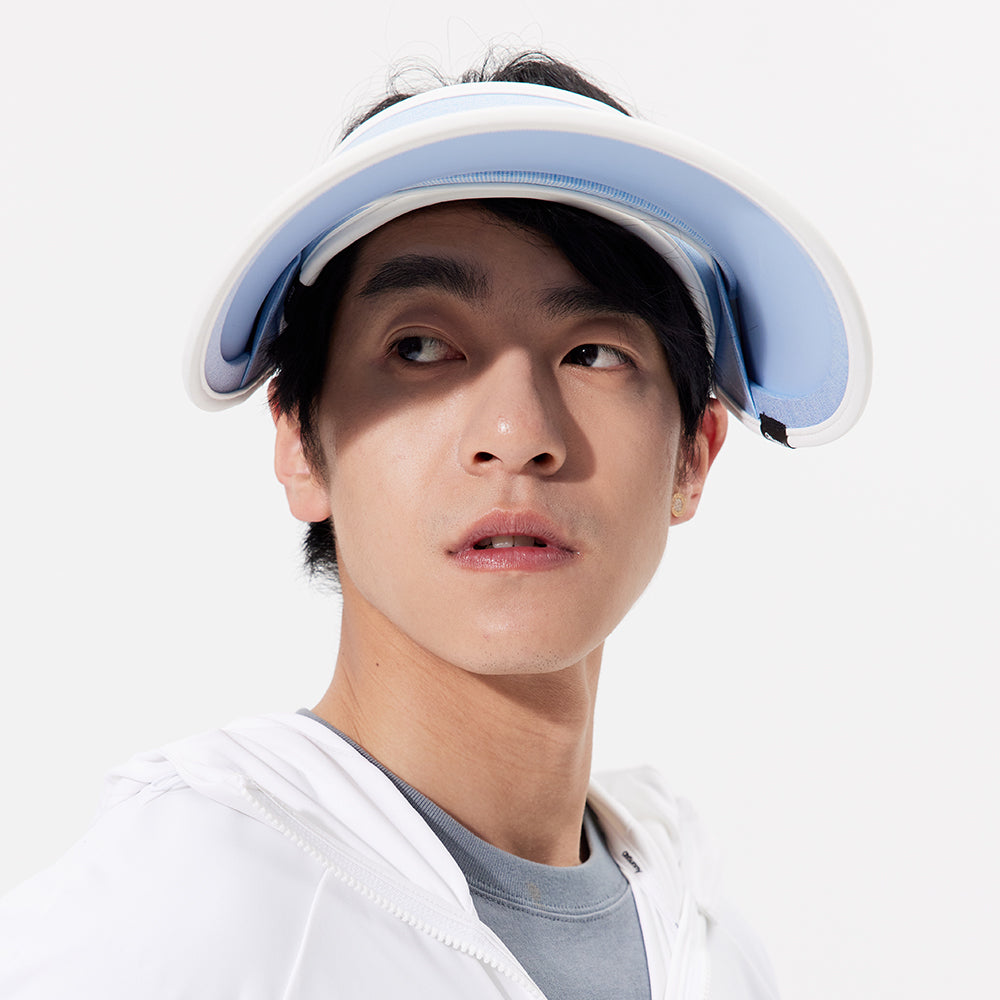 Unisex Visor Hat UV Protection UPF 50+ with Adjustable Wide Brim