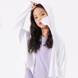 Kid's Sun Protection Hooded Cape for 4-13 Years Boys Girls UPF 50+