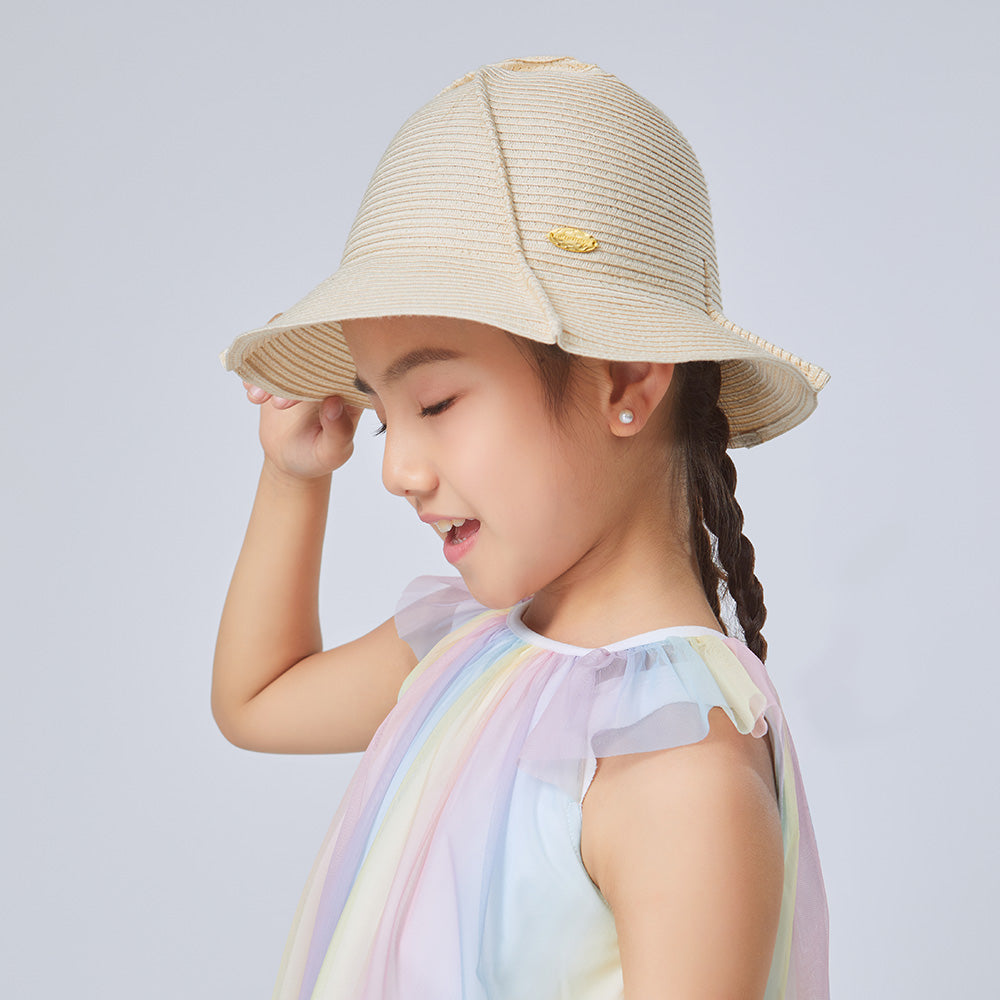 Kid’s Splicing Straw Hat UPF 50+ Sun Protective