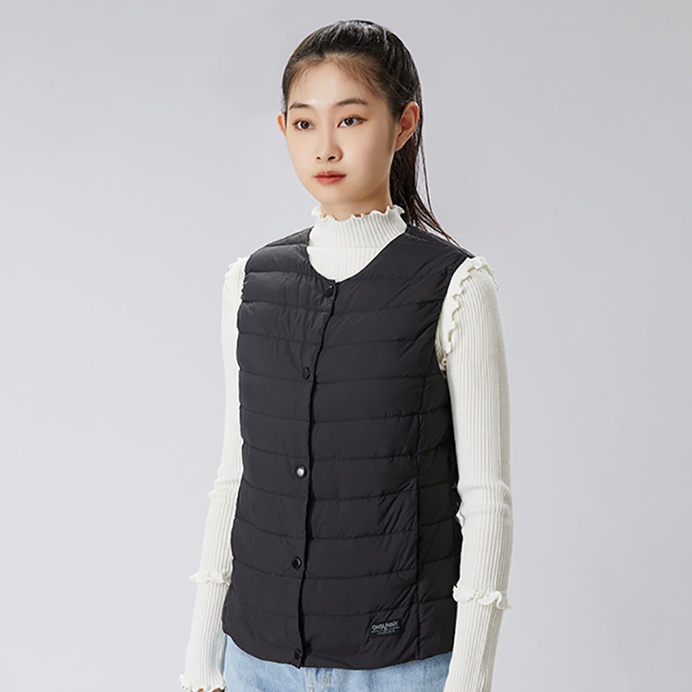 Women's Padded Down Vest Warm for Winter Fall