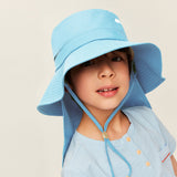 Kid's Sun-protective Bucket Hat with Neck Flap UPF 50+