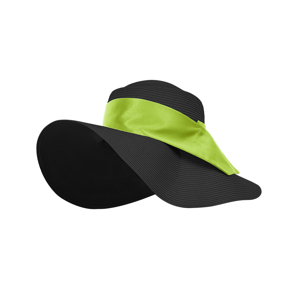 US Stock Women's Wide Brim Floppy Foldable Roll up Straw Hat UPF 50+