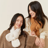 Faux Plush Fur Scarf Winter Warm Scarves
