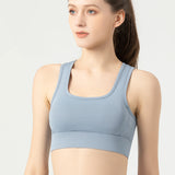 US Stock Sports Workout Yoga Bra Wireless Supportive Crop Tank Tops