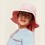 Kid's Sun-protective Bucket Hat with Neck Flap UPF 50+