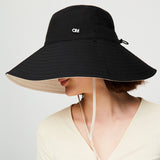 Women's Large Brim Bucket Hat Reversible Sun Cap UPF50+ Waterproof