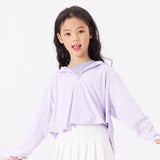 Kid's Sun Protection Hooded Cape for 4-13 Years Boys Girls UPF 50+