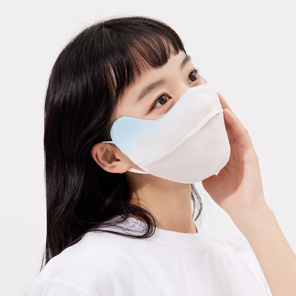 US Stock Women's Sun Protection Face Cover UPF 50+ Gradient Color Face Mask