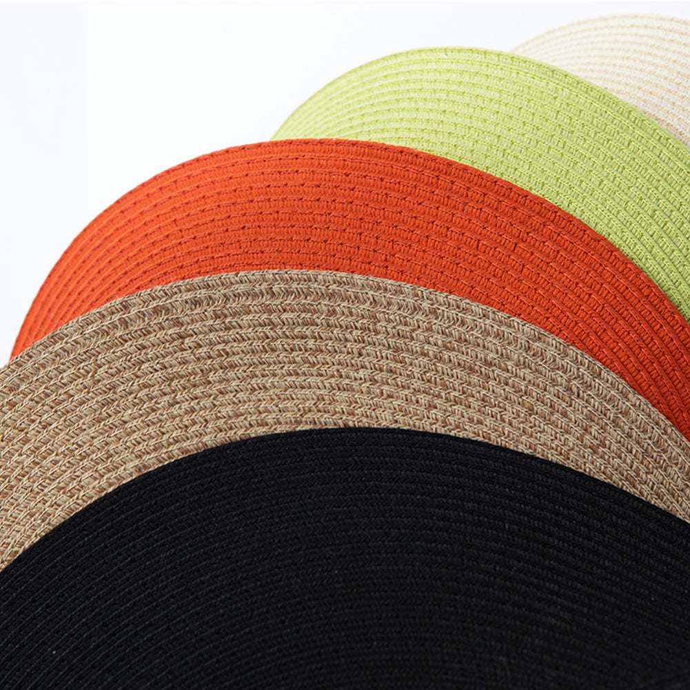 Women's Wide-Brim Roll-up Foldable Straw Hat UPF 50+