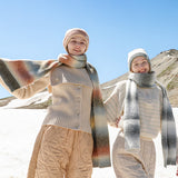 Winter Warm Scarf Soft Knitted Large Blanket Classic Tassel Plaid Wrap Shawl Scarves