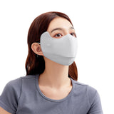 US Stock Breathable Sunscreen Face Mask with Mouth Opened UPF 50+