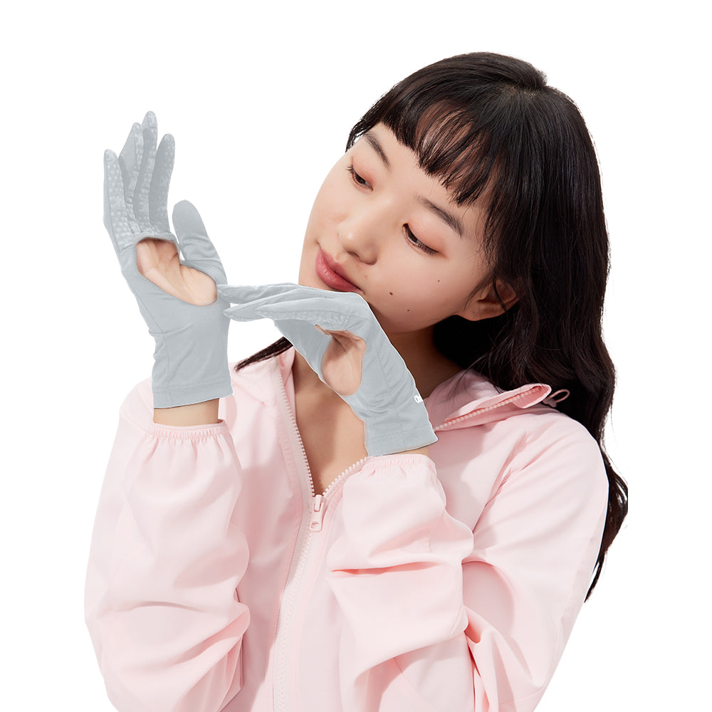 Women's Anti-UV Empty Palm Gloves Sun Protective UPF 50+ Breathable Mittens