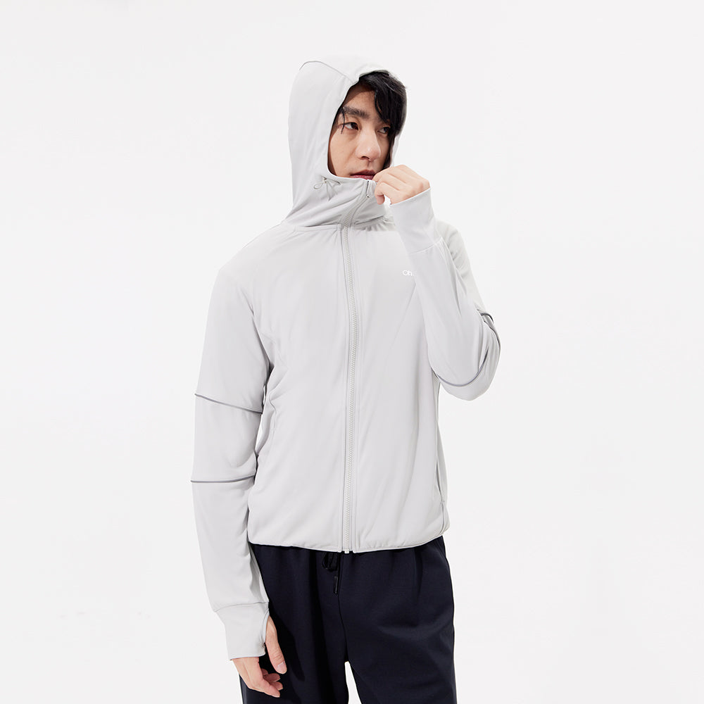 Men's Sun Protection Clothing Hooded Jacket High-Collar UPF50+