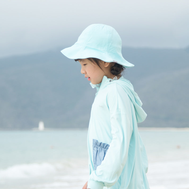 Kid’s Wide-brim Bucket Hat UPF 50+ Sun Caps