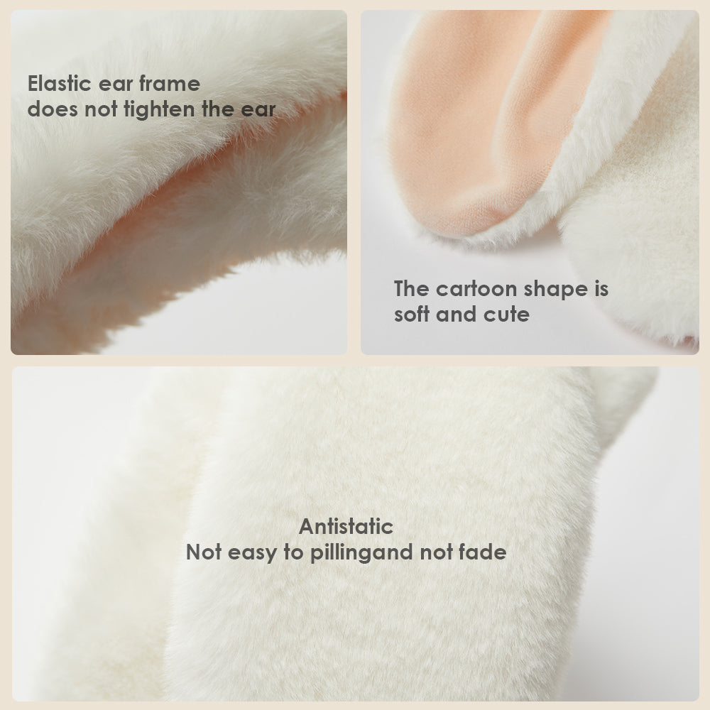 Winter Warm Earmuffs Soft Plush Ear Warmer Cover for Women