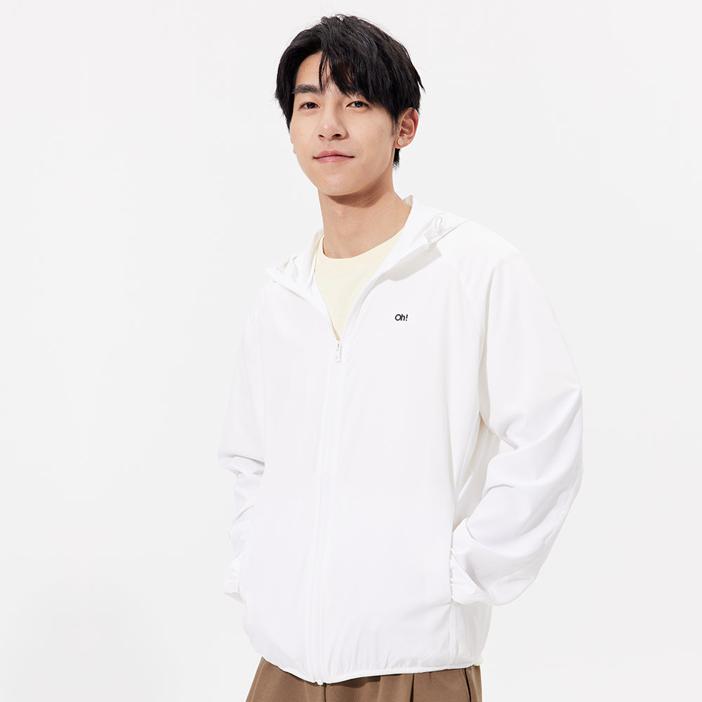 Men's Sun Protection Hoodie Ultra Light Long Sleeve Outdoor Jacket UPF 50+