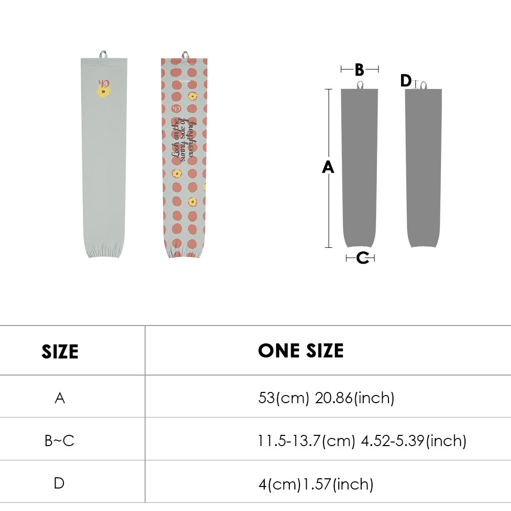 Women's Loose Printed Sun Protection Arm Sleeves UPF 50+