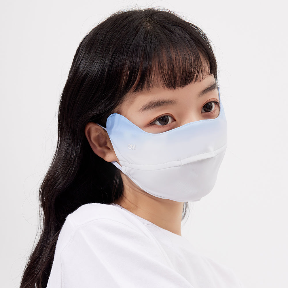 US Stock Women's Sun Protection Face Cover UPF 50+ Gradient Color Face Mask