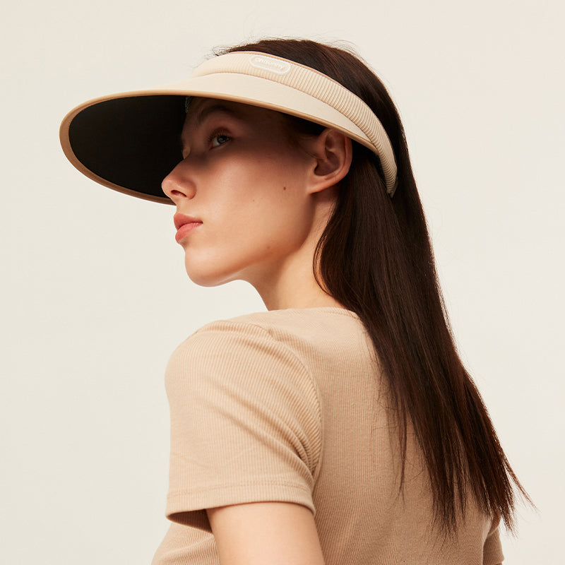 Women' Empty Top Large Brim Sun Visor Hat UPF50+
