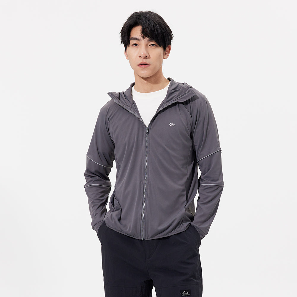 Men's Sun Protection Clothing Hooded Jacket High-Collar UPF50+