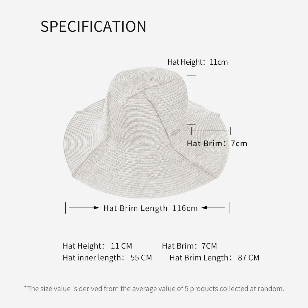 Kid’s Splicing Straw Hat UPF 50+ Sun Protective