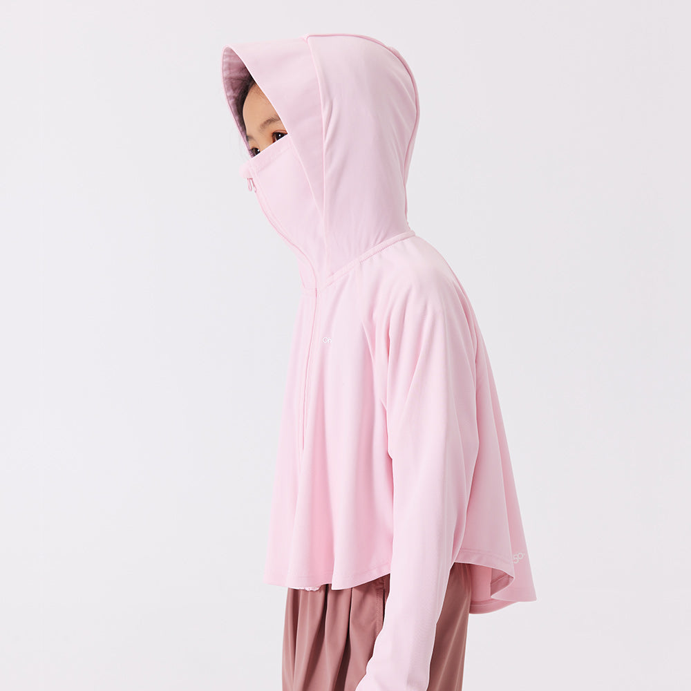 Kid's Sun Protection Hooded Cape for 4-13 Years Boys Girls UPF 50+