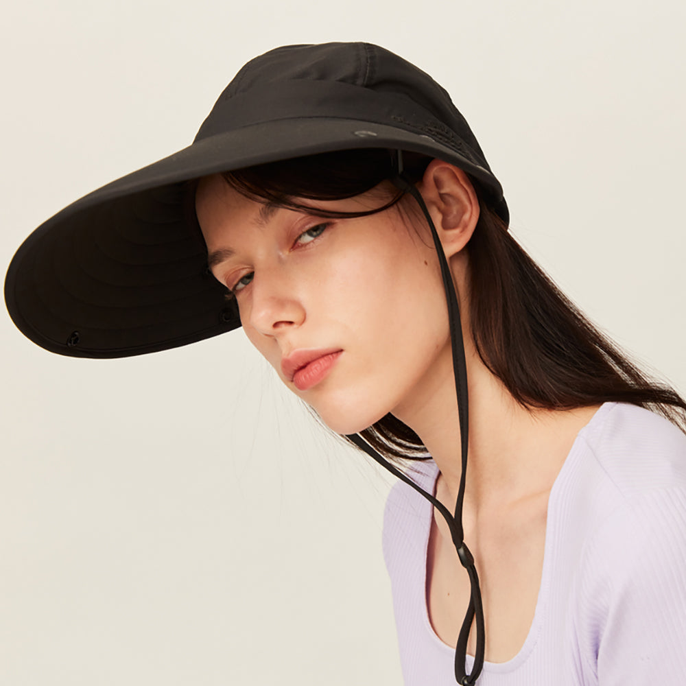 Unisex Sun Protection Fishing Hat with Face Neck Cover Flap Hiking Cap UPF 50+
