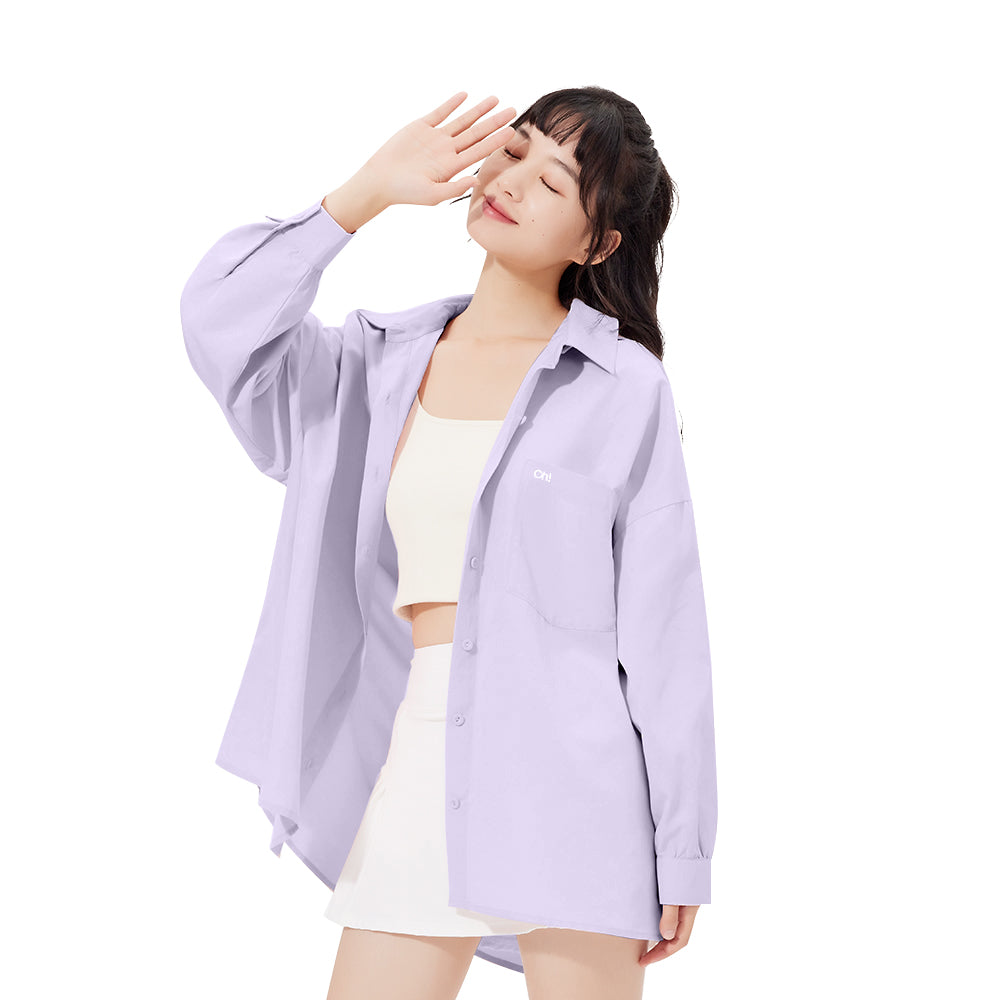 Women's Sun Protection Shirt with Removable Hat Loose Hoodie UPF50+