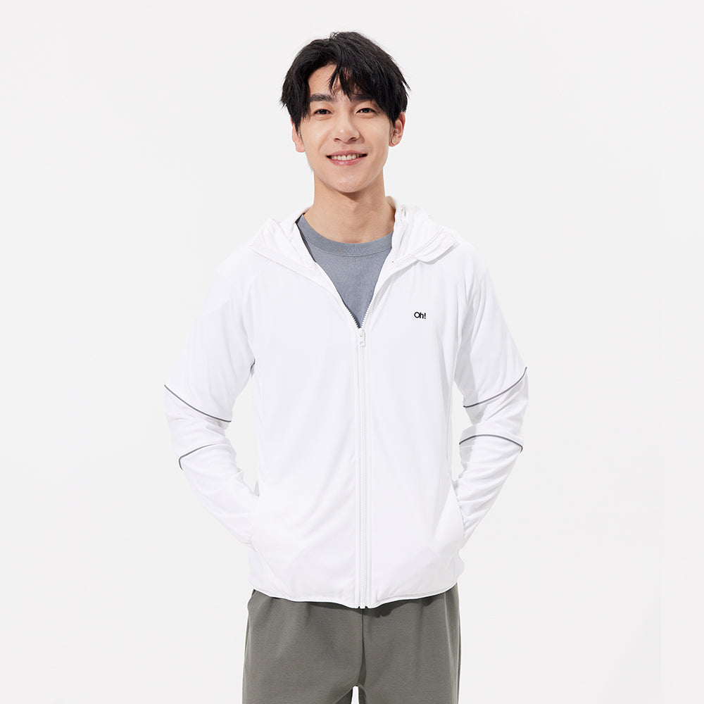 Men's Sun Protection Clothing Hooded Jacket High-Collar UPF50+