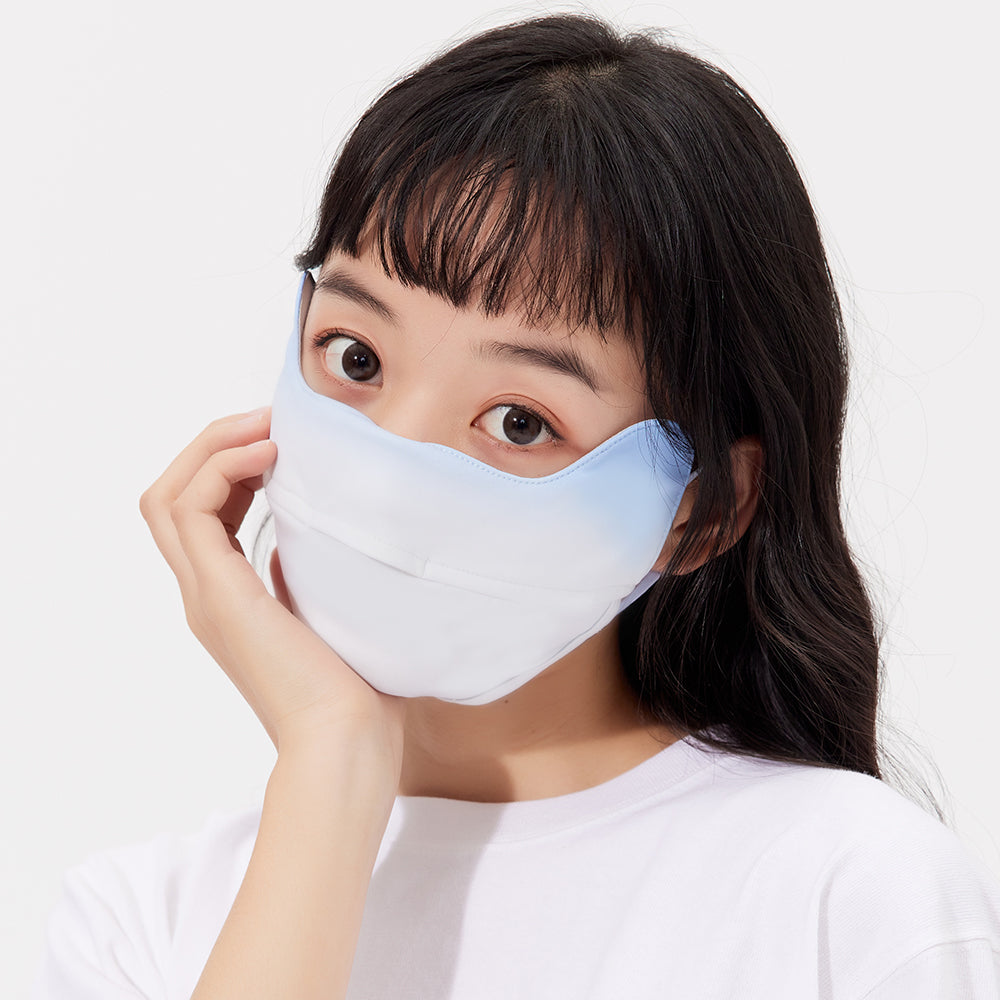 US Stock Women's Sun Protection Face Cover UPF 50+ Gradient Color Face Mask