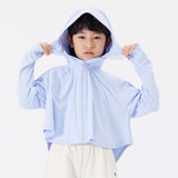 Kid's Sun Protection Hooded Cape for 4-13 Years Boys Girls UPF 50+