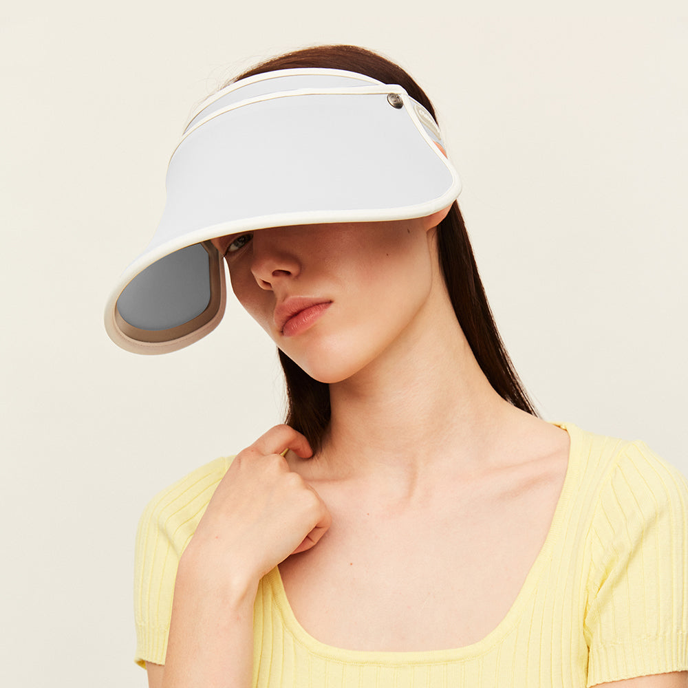 Women's Visor Hat UV Protection Wide Brim Adjustable Face Sheild UPF 50+