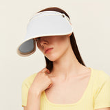 Women's Visor Hat UV Protection Wide Brim Adjustable Face Sheild UPF 50+