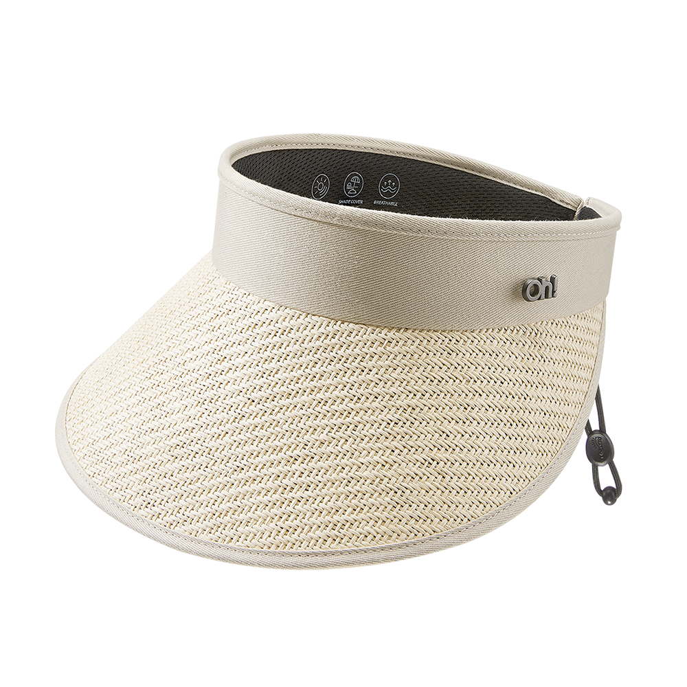 Unisex Wide Brim Visor Cap UPF 50+ Sun Protection Beach Hat