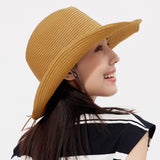 Unisex Classic Straw Lifeguard Hat Sun Protection Beach Cap UPF50+