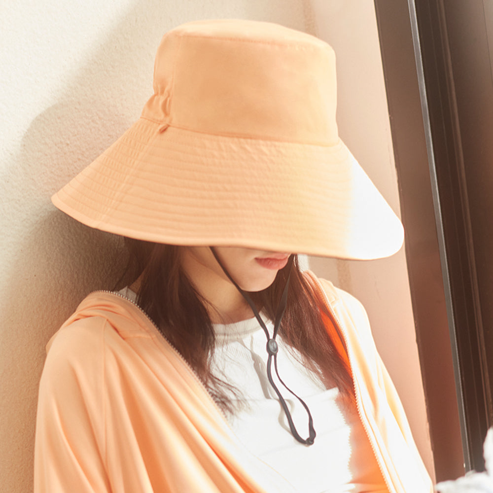 Women's Large Brim Bucket Hat Reversible Sun Cap UPF50+ Waterproof