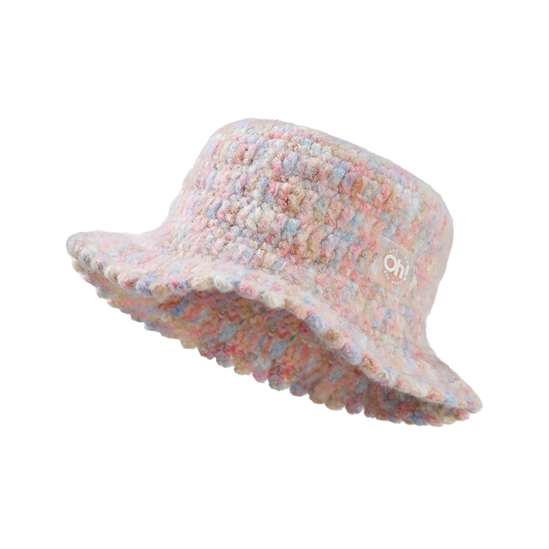 Knit Bucket Hat Winter Warm Stretchy Knitted Fisherman Cap