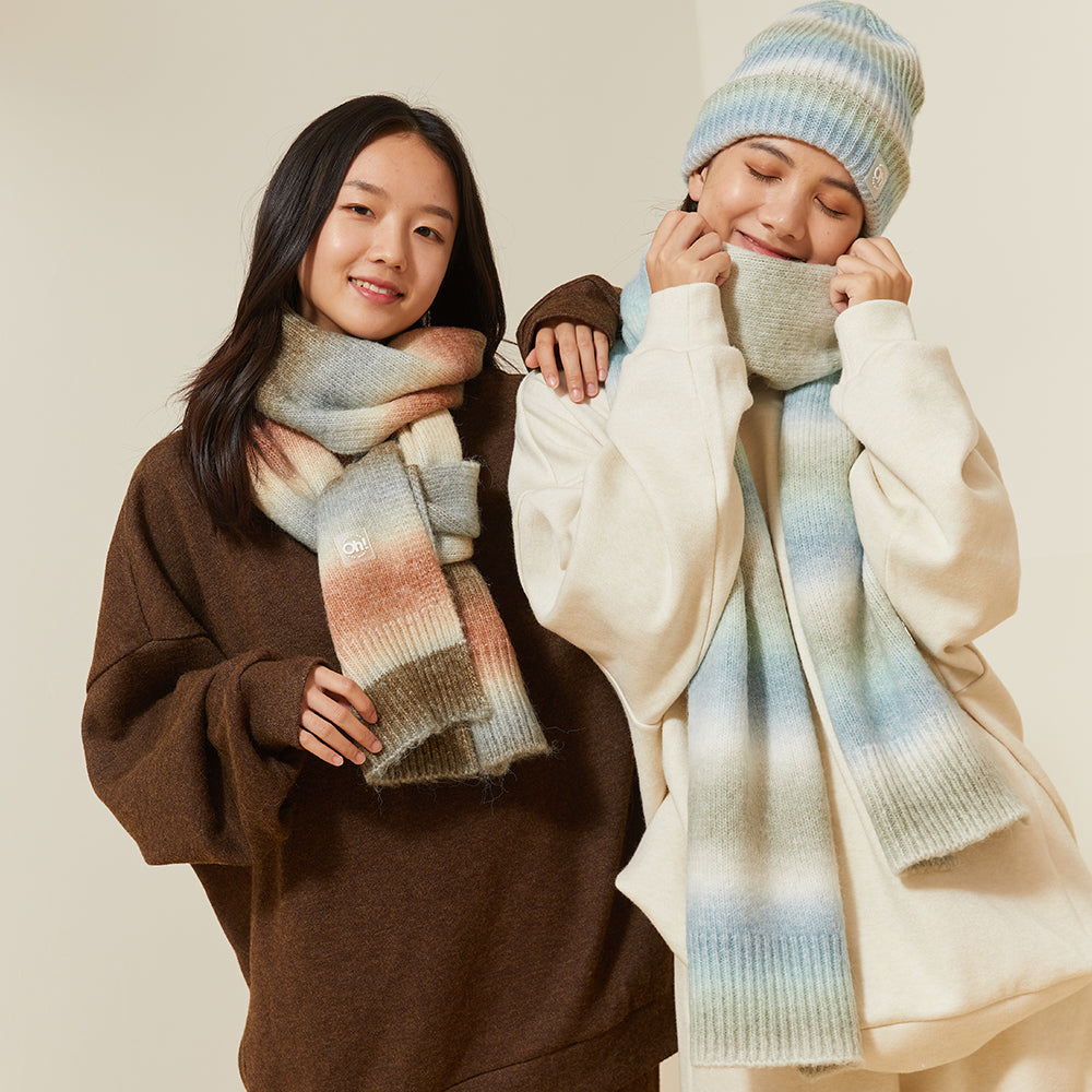 Winter Warm Scarf Soft Knitted Large Blanket Classic Tassel Plaid Wrap Shawl Scarves