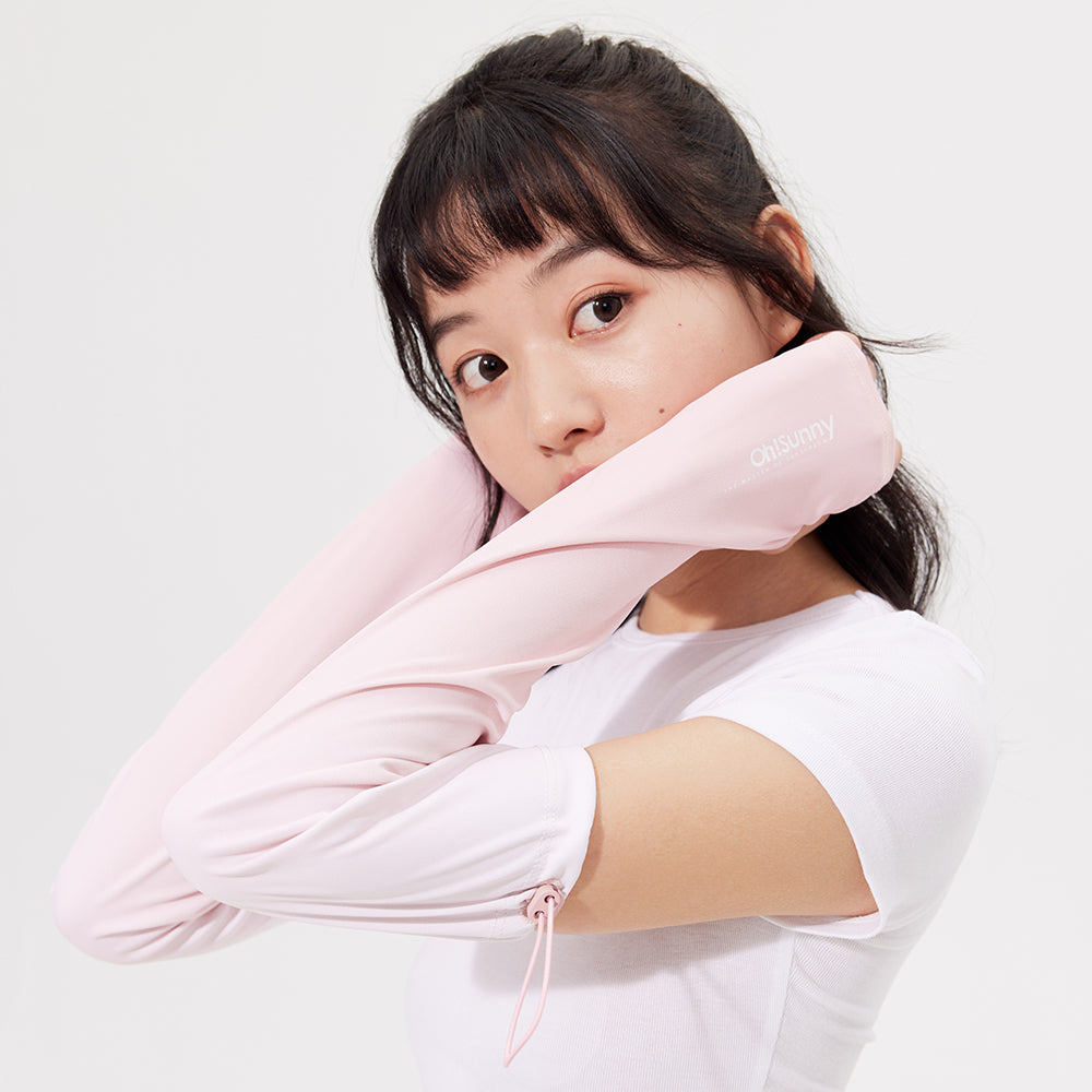 Gradient Color Sunscreen Loose Arm Sleeve UV Protection Gloves UPF 50+