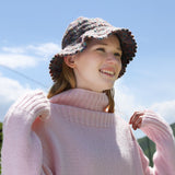 Knit Bucket Hat Winter Warm Stretchy Knitted Fisherman Cap