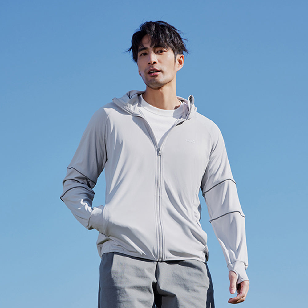 Men's Sun Protection Clothing Hooded Jacket High-Collar UPF50+