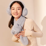 Faux Plush Fur Scarf Winter Warm Scarves