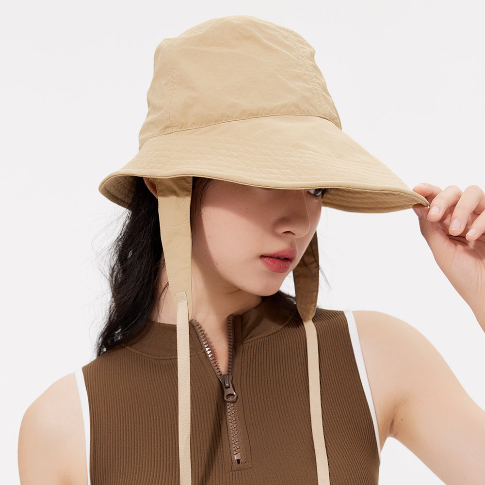 Sun Protection Bucket Hat with Chin Strap UPF 50+