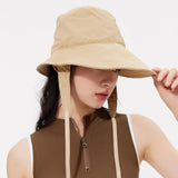 Sun Protection Bucket Hat with Chin Strap UPF 50+