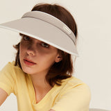 Women' Empty Top Large Brim Sun Visor Hat UPF50+
