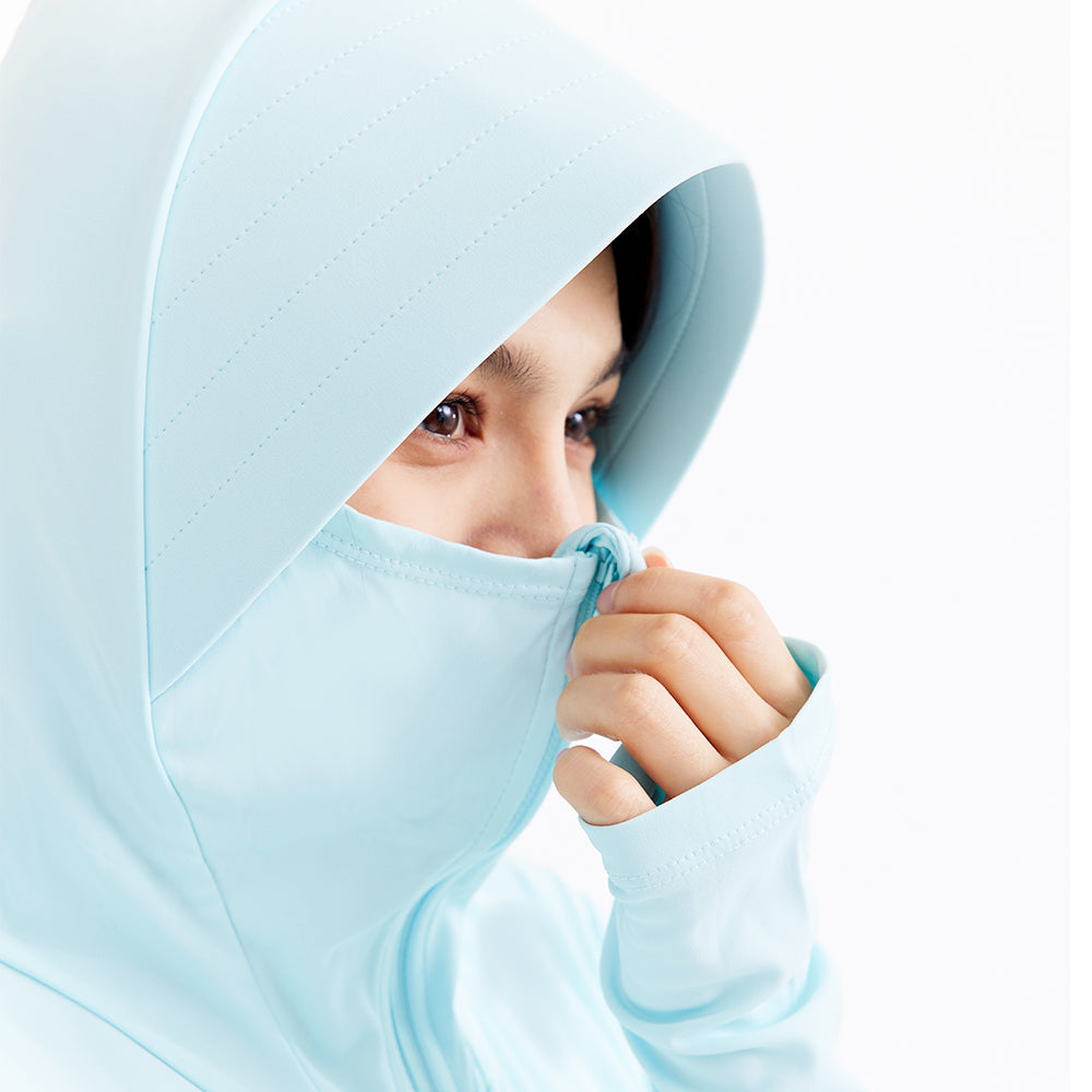 Women's Sun Protection Hoodie Mid-Long Dress UPF 50+ Jacket