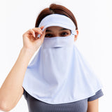 Unisex Sunscreen Face Cover with Detachable Brim UPF 50+ Mask