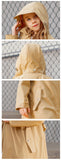 US Stock Kids Waterproof Jacket Hooded Raincoat Rain Wear for Girls Boys Age 4-11 Years
